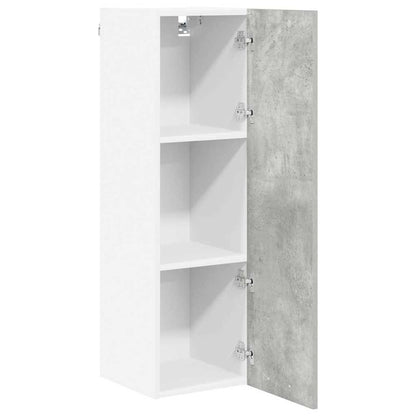 Armadio pensile con porta Grigio cemento 30 x 31 x 100 cm