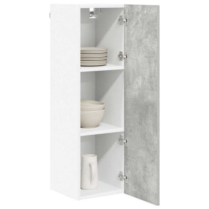 Armadio pensile con porta Grigio cemento 30 x 31 x 100 cm