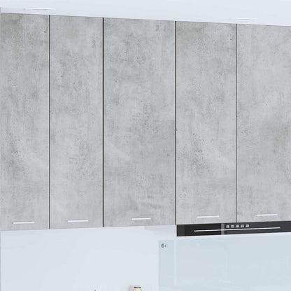 Armadio pensile con porta Riga Grigio cemento 40 x 31 x 100 cm