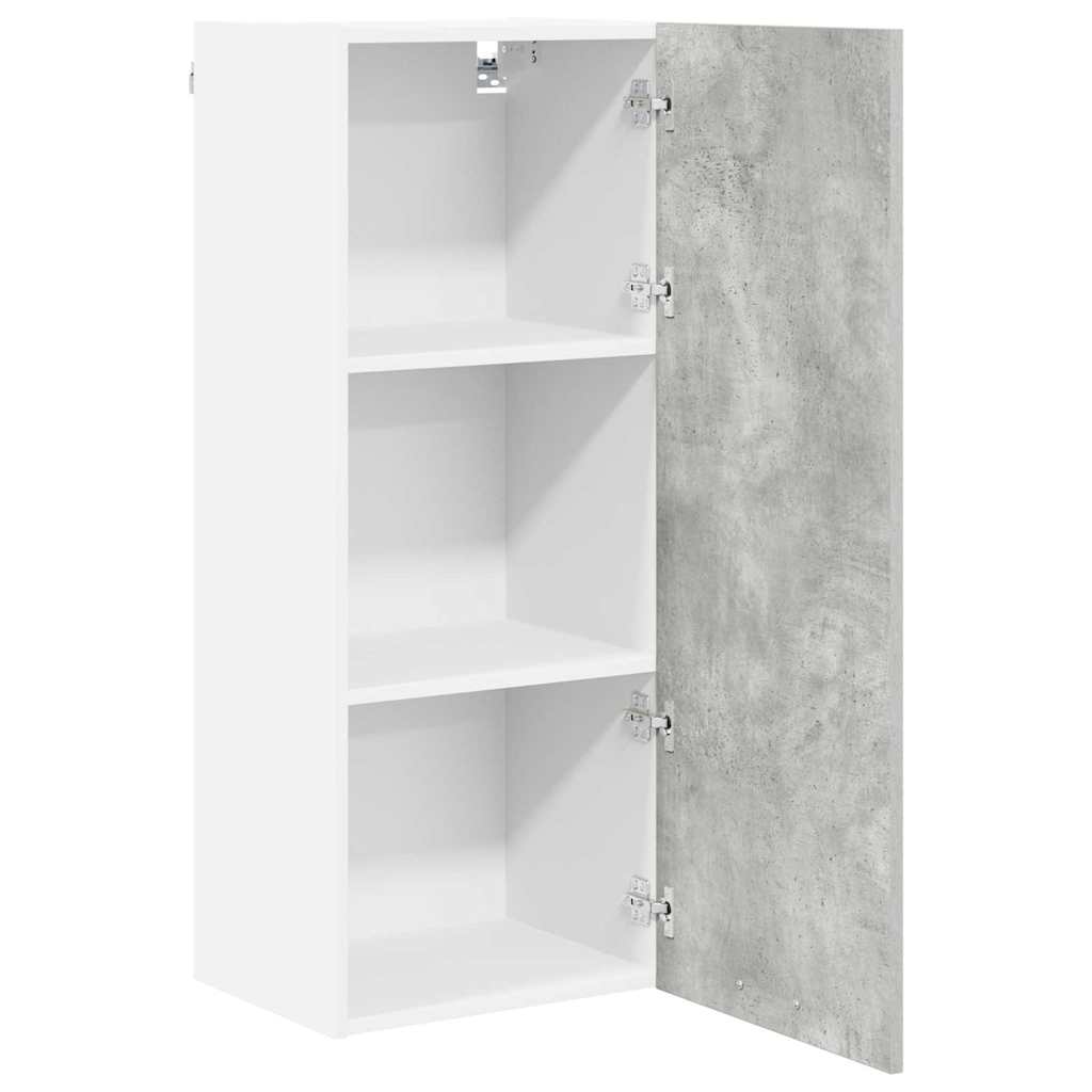 Armadio pensile con porta Riga Grigio cemento 40 x 31 x 100 cm