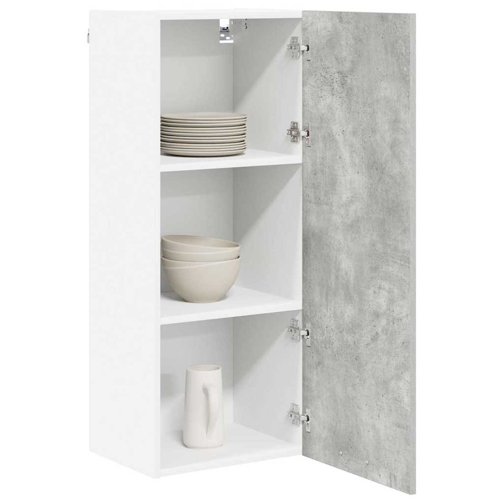 Armadio pensile con porta Riga Grigio cemento 40 x 31 x 100 cm