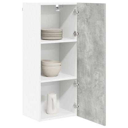 Armadio pensile con porta Riga Grigio cemento 40 x 31 x 100 cm