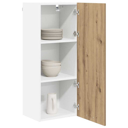 Armadio pensile con porta Rovere artigianale 40 x 31 x 100 cm