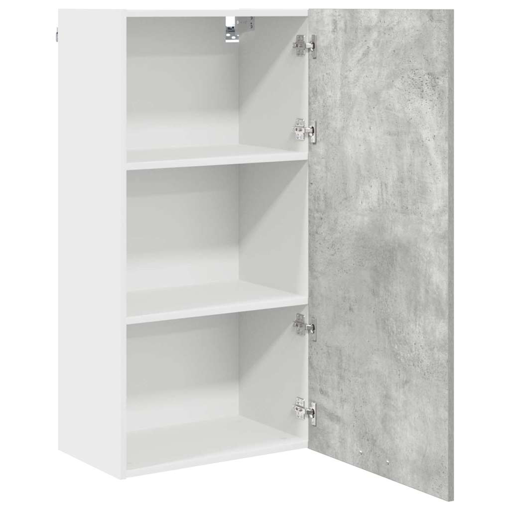 Armadio pensile Grigio Cemento e Bianco 50 x 31 x 100 cm
