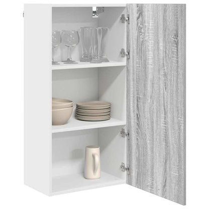 Armadio pensile Grigio Sonoma e Bianco 50 x 31 x 100 cm