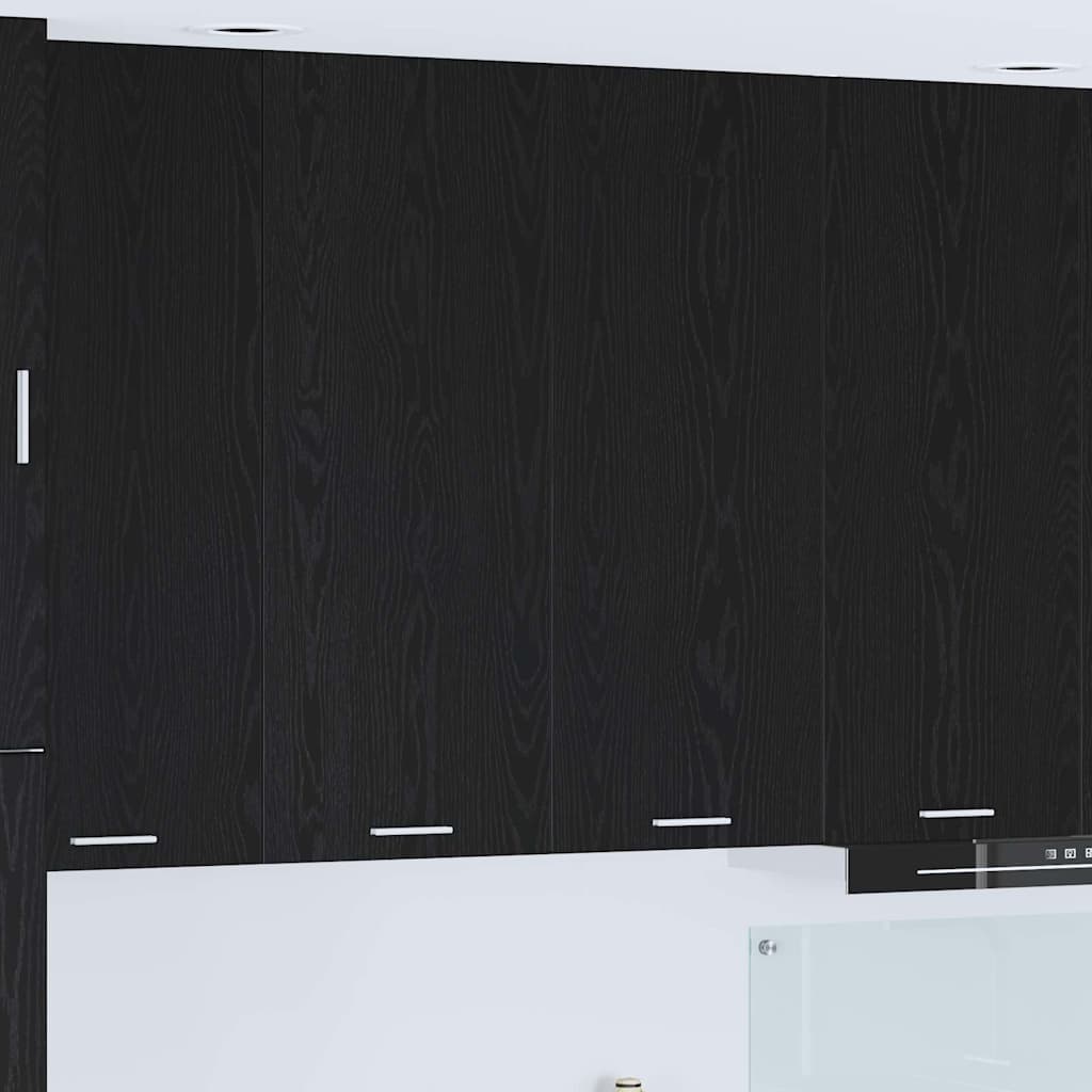 Armadio pensile Rovere Nero 80 x 31 x 100 cm Legno multistrato