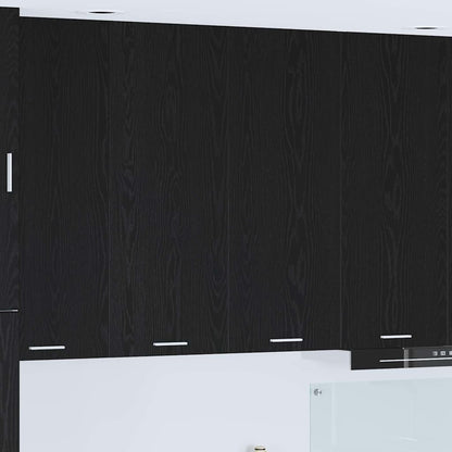 Armadio pensile Rovere Nero 80 x 31 x 100 cm Legno multistrato