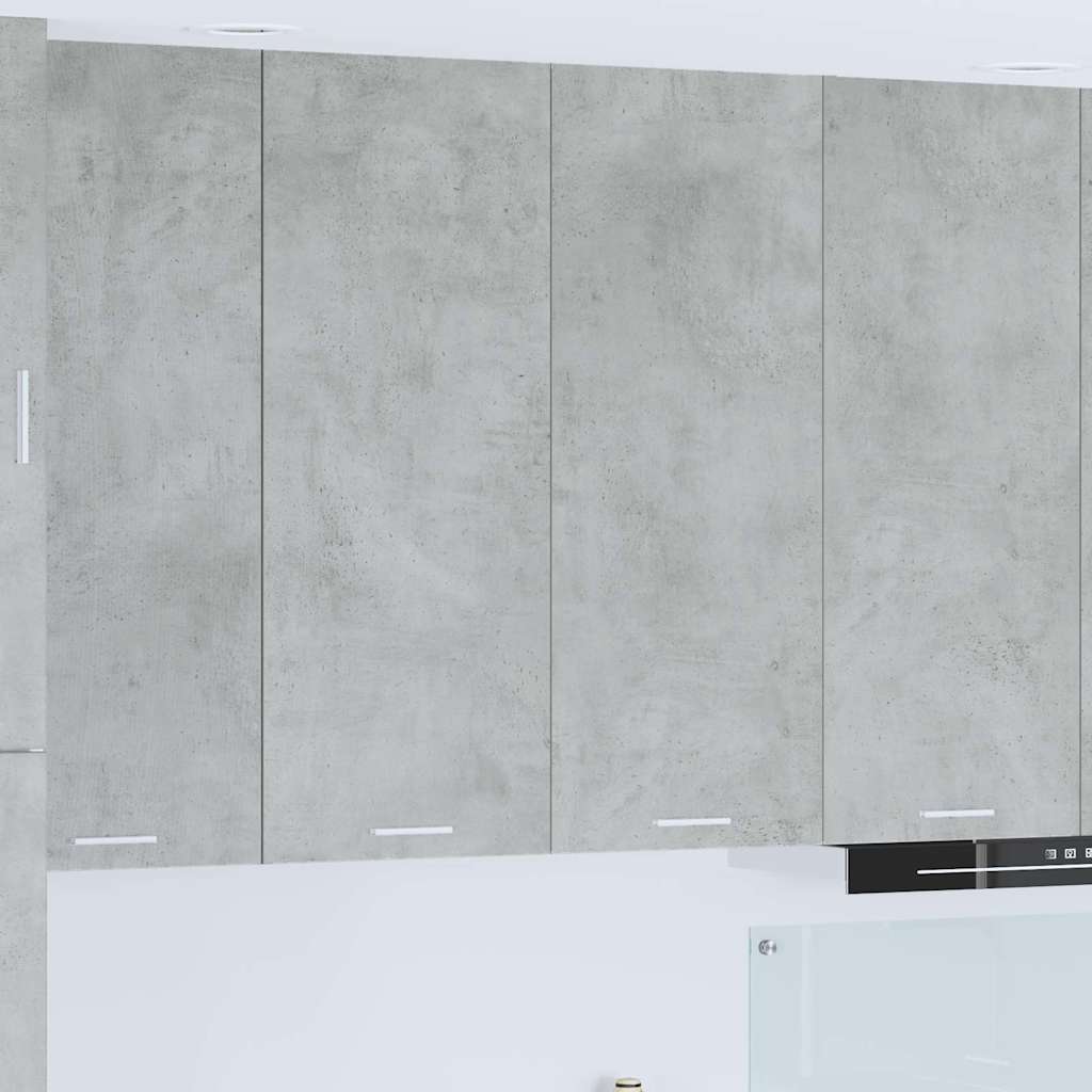Armadio pensile con porta Grigio cemento 80 x 31 x 100 cm