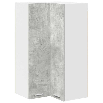 Armadio pensile Grigio Cemento e Bianco 57 x 57 x 100 cm