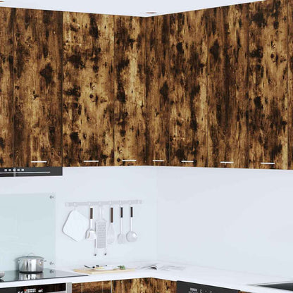 Armadio pensile Rovere Affumicato e Bianco 57 x 57 x 100 cm