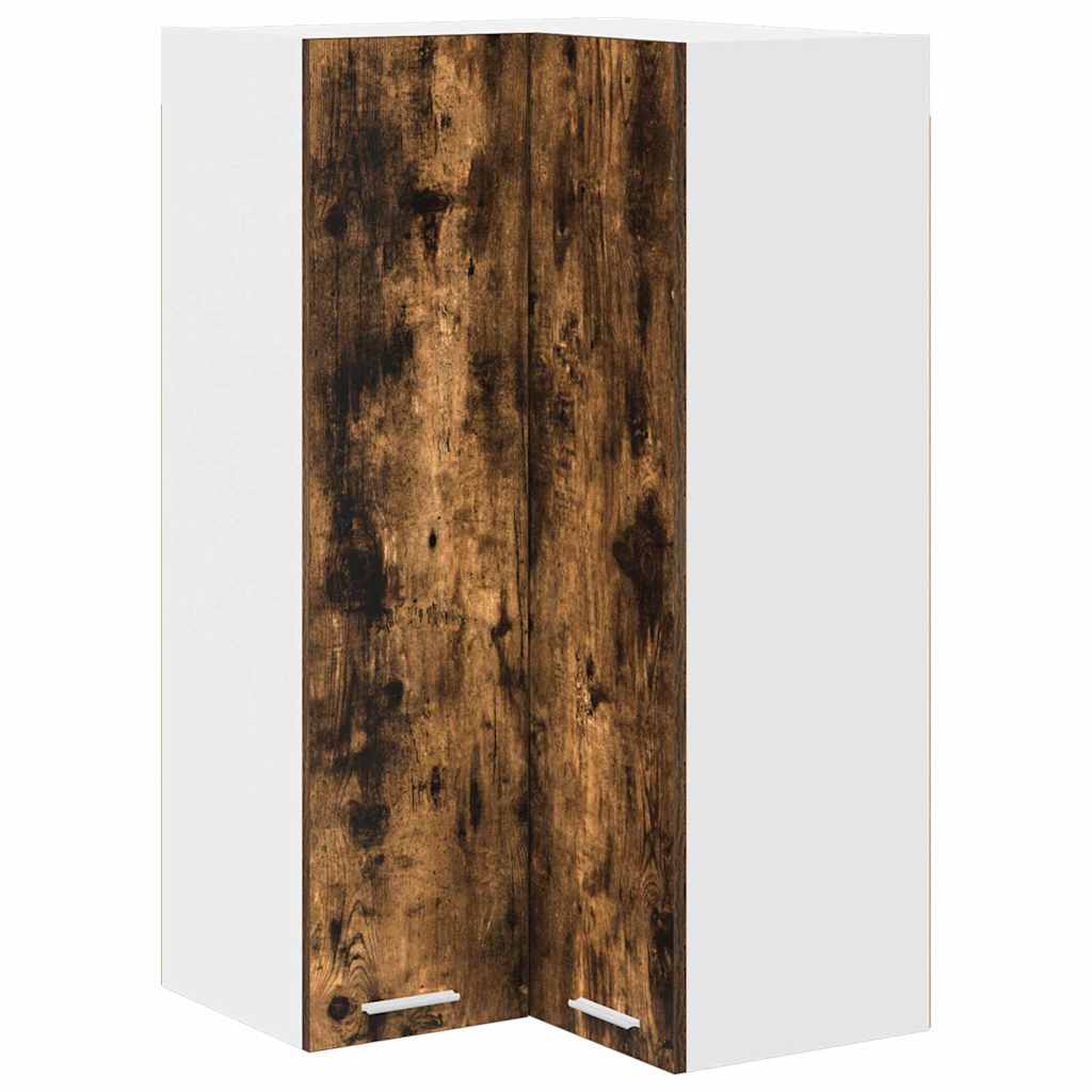 Armadio pensile Rovere Affumicato e Bianco 57 x 57 x 100 cm