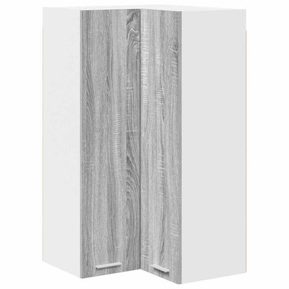 Armadio pensile Grigio Sonoma e Bianco 57 x 57 x 100 cm