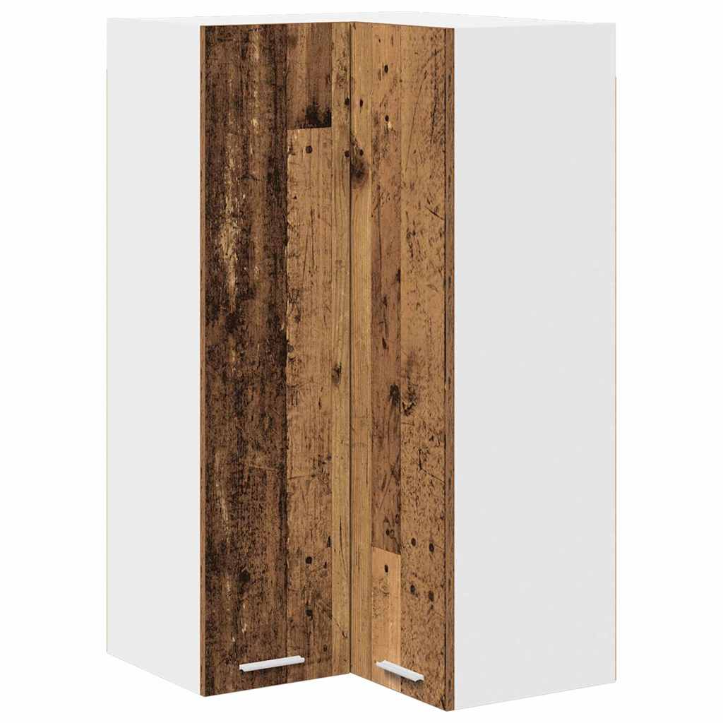 Armadio pensile Legno Antico e Bianco 57 x 57 x 100 cm