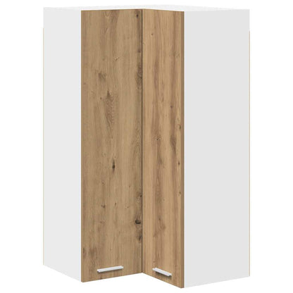 Armadio pensile Rovere Artigiano e Bianco 57 x 57 x 100 cm