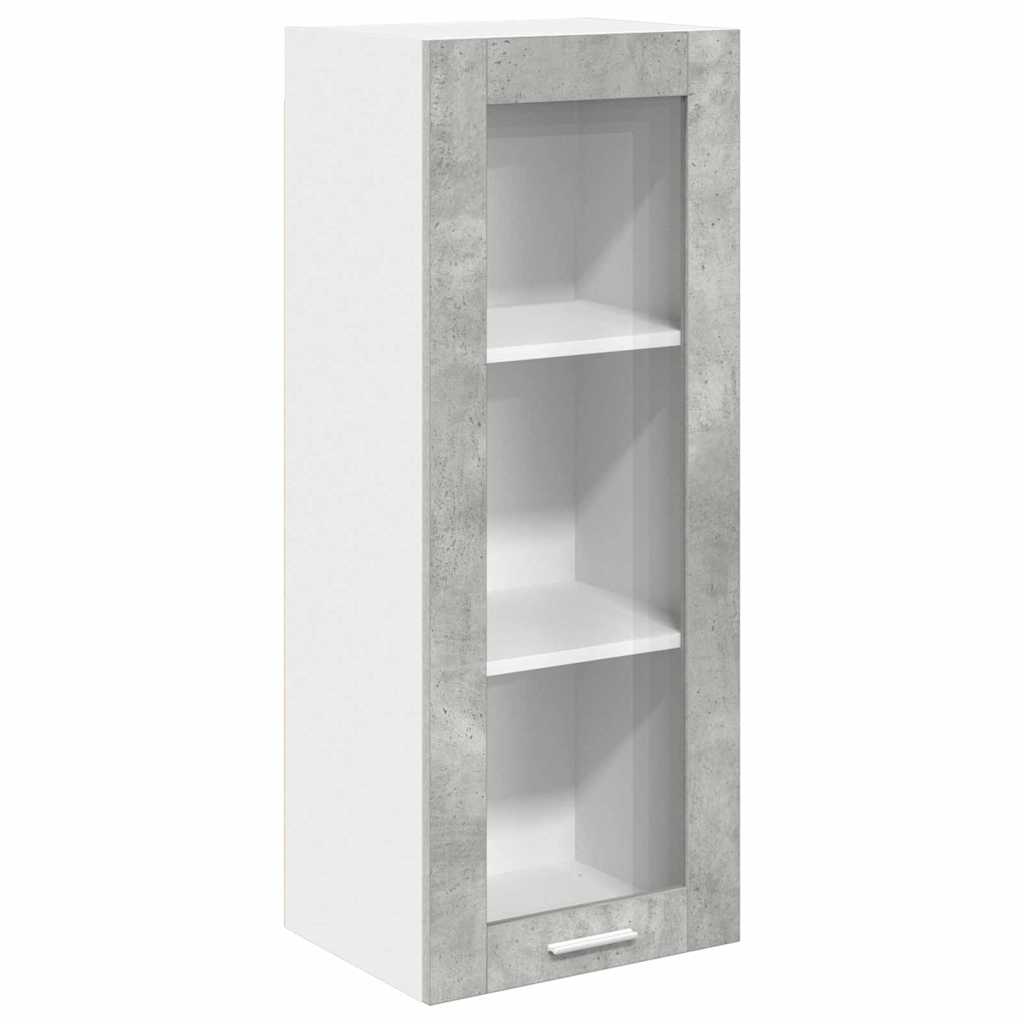 Armadio pensile con porta Grigio cemento 40 x 31 x 100 cm