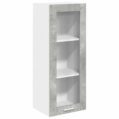 Armadio pensile con porta Grigio cemento 40 x 31 x 100 cm