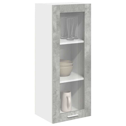 Armadio pensile con porta Grigio cemento 40 x 31 x 100 cm