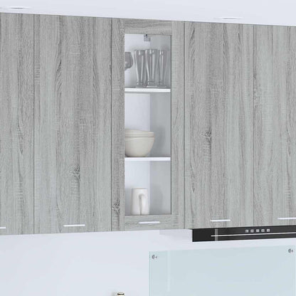 Armadio pensile con porta Grigio Sonoma 40 x 31 x 100 cm
