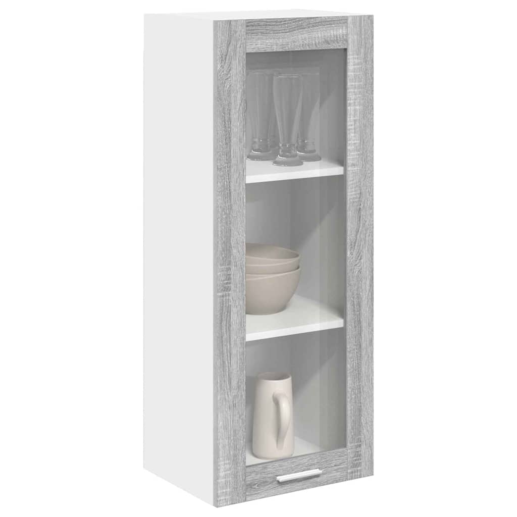 Armadio pensile con porta Grigio Sonoma 40 x 31 x 100 cm
