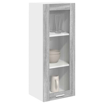 Armadio pensile con porta Grigio Sonoma 40 x 31 x 100 cm