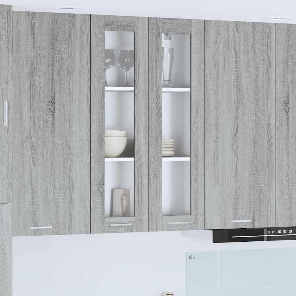Armadio pensile con porta Grigio Sonoma 60 x 31 x 100 cm