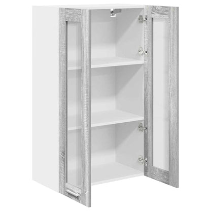 Armadio pensile con porta Grigio Sonoma 60 x 31 x 100 cm
