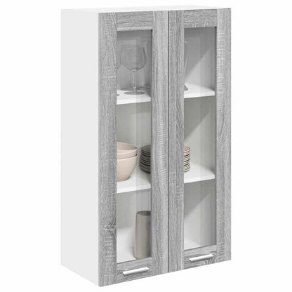 Armadio pensile con porta Grigio Sonoma 60 x 31 x 100 cm