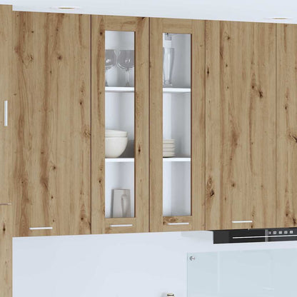 Armadio pensile con porta Rovere artigianale 60 x 31 x 100 cm