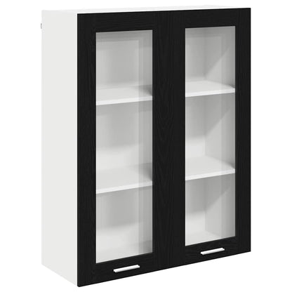Armadio pensile Rovere Nero 80 x 31 x 100 cm Legno multistrato