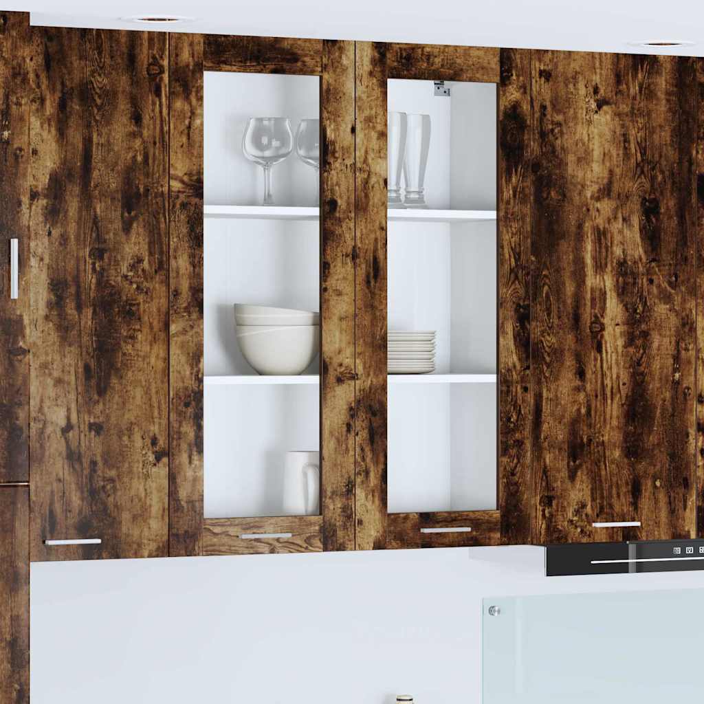 Armadio pensile Rovere fumÃ© 80 x 31 x 100 cm Legno multistrato