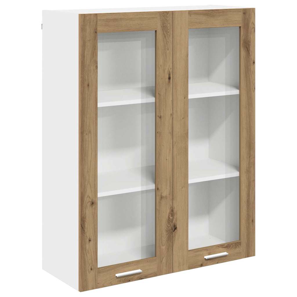 Armadio pensile con porta Rovere artigianale 80 x 31 x 100 cm