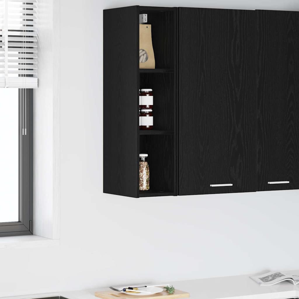 Armadio pensile Rovere Nero 20 x 29,5 x 80 cm Legno multistrato
