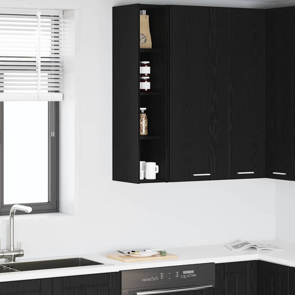 Armadio pensile Rovere Nero 20 x 29,5 x 100 cm