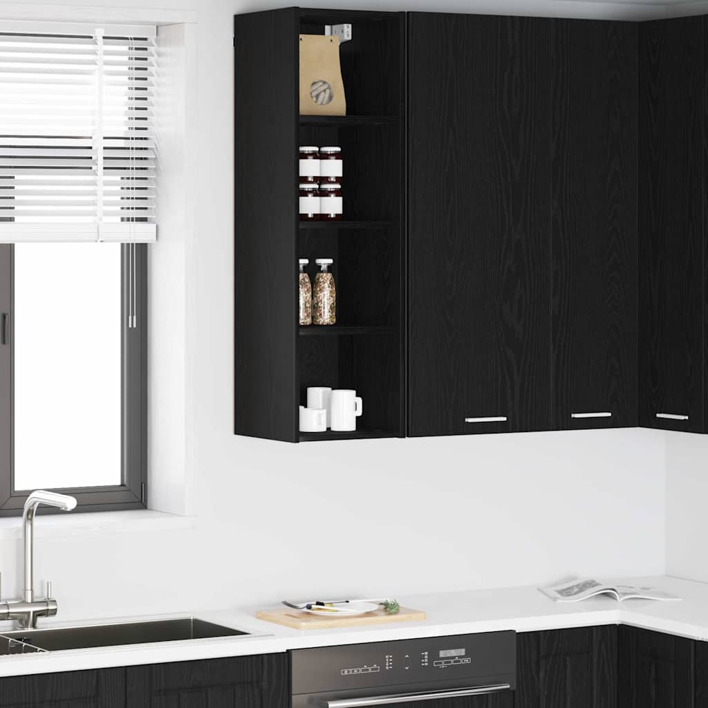 Armadio pensile Rovere Nero 30 x 29,5 x 100 cm