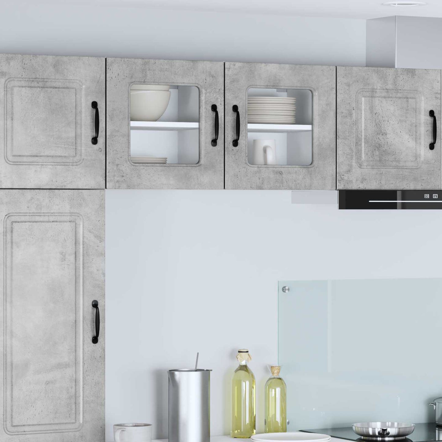 Mobile da cucina Kalmar 2 pcs Grigio cemento 40 x 31 x 40 cm