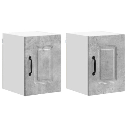 Mobile da cucina Kalmar 2 pcs Grigio cemento 30 x 31 x 40 cm