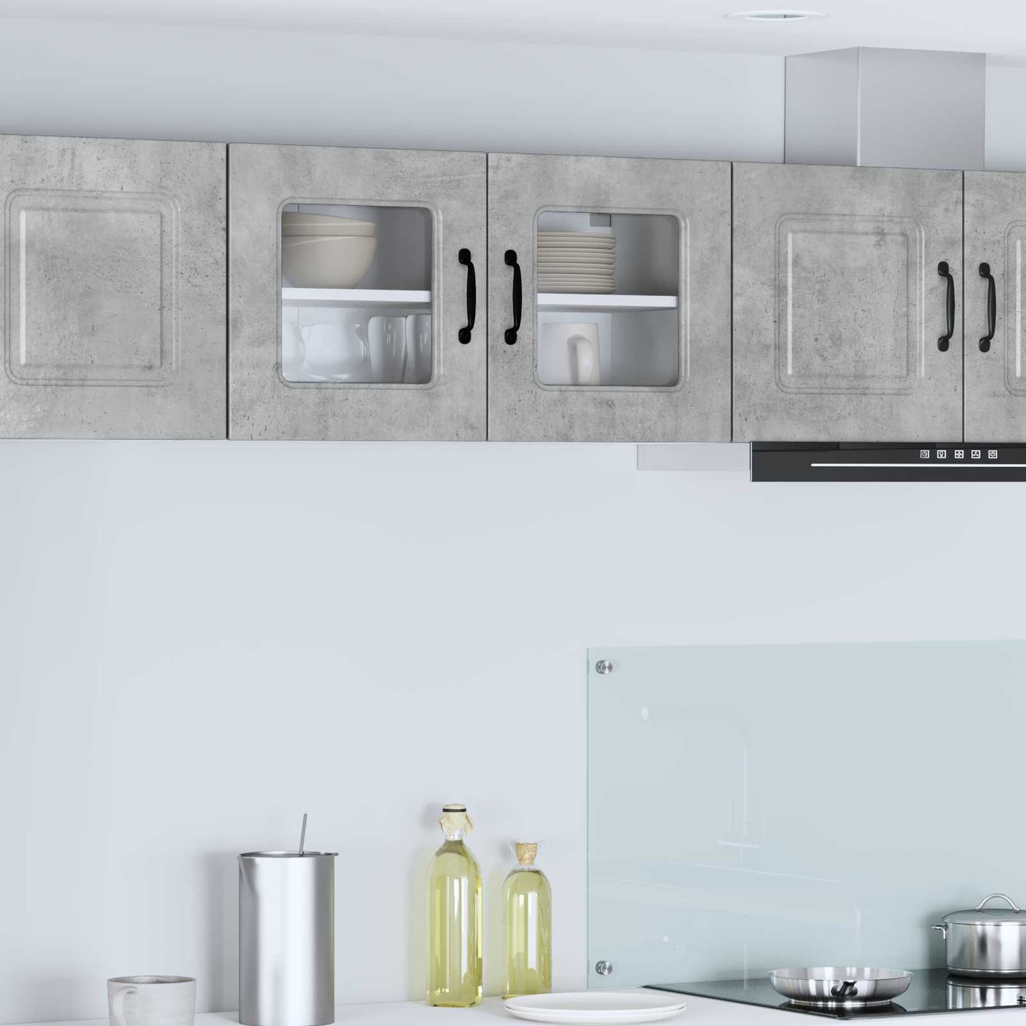 Mobile da cucina Kalmar Grigio cemento 80 x 31 x 40 cm