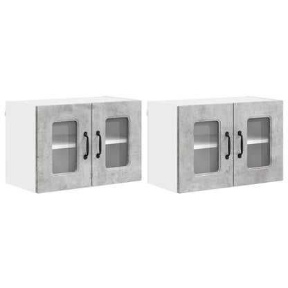 Mobile da cucina Kalmar 2 pcs Grigio cemento 60 x 31 x 40 cm