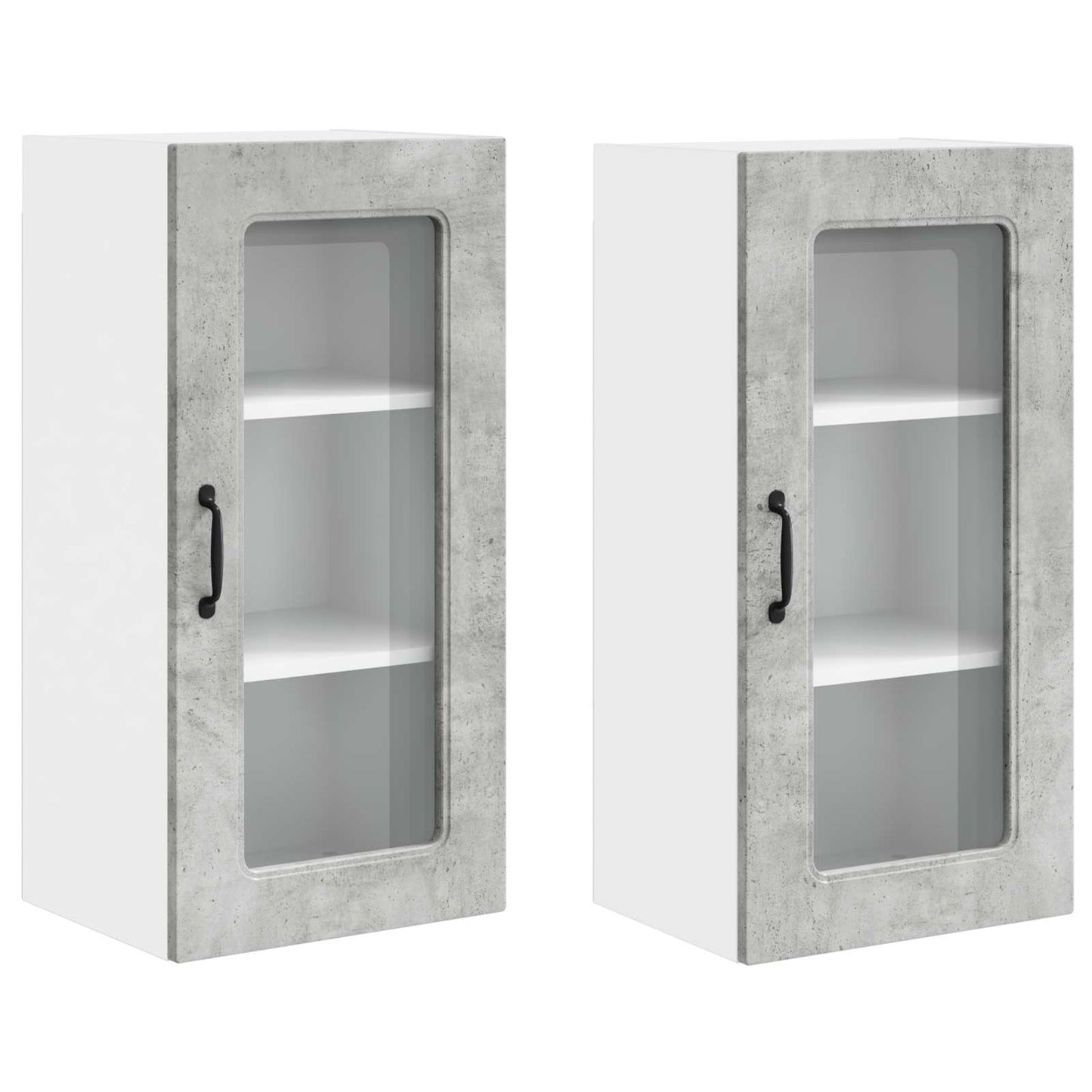 Mobile da cucina Kalmar 2 pcs Grigio cemento 40 x 31 x 80 cm