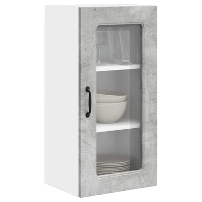 Mobile da cucina Kalmar 2 pcs Grigio cemento 40 x 31 x 80 cm