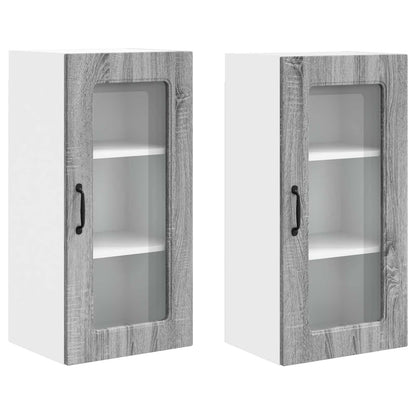 Mobile da cucina Kalmar 2 pcs Grigio Sonoma 40 x 31 x 80 cm