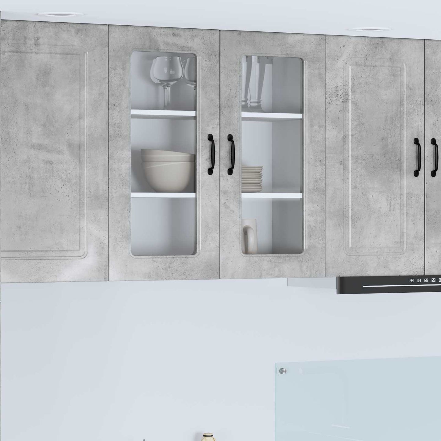 Mobile da cucina Kalmar Grigio cemento 80 x 31 x 80 cm