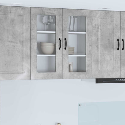 Mobile da cucina Kalmar Grigio cemento 80 x 31 x 80 cm