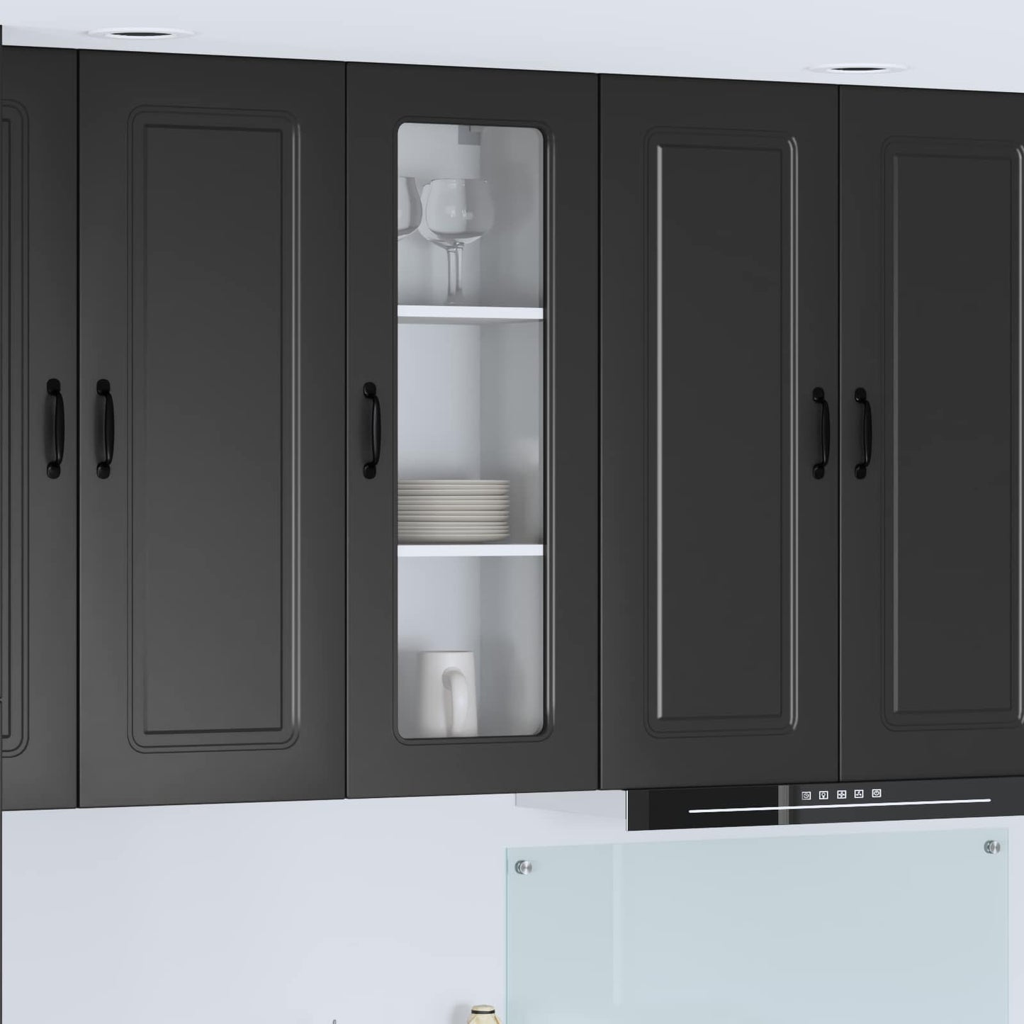 Mobile da cucina Kalmar Nero 40 x 31 x 100 cm Legno multistrato