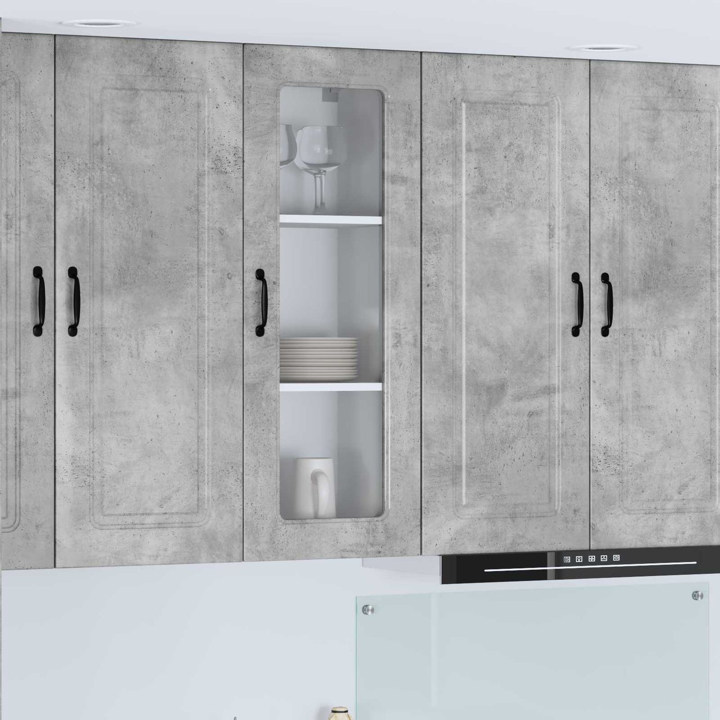 Mobile da cucina Kalmar Grigio cemento 40 x 31 x 100 cm