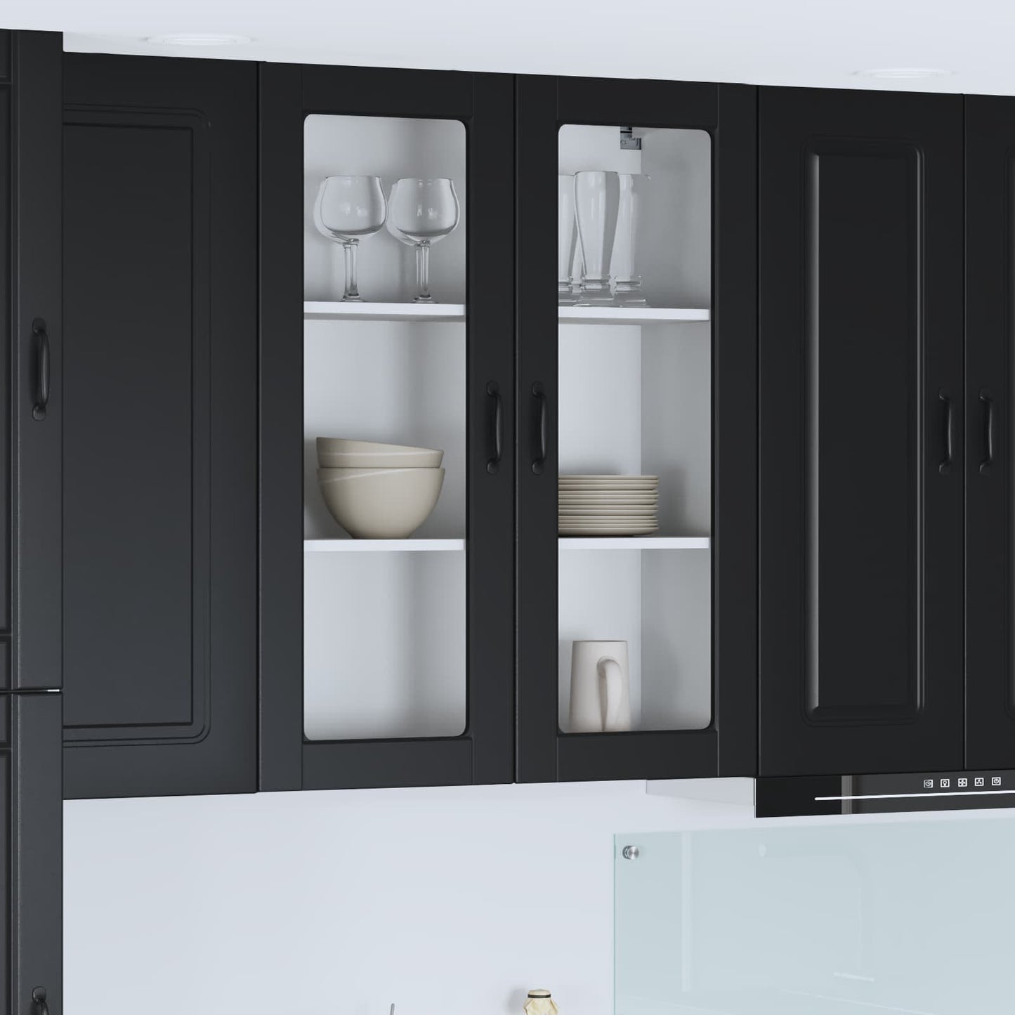 Mobile da cucina Kalmar Nero 80 x 31 x 100 cm Legno multistrato