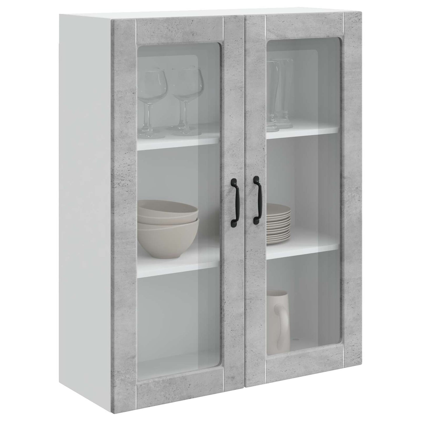 Mobile da cucina Kalmar Grigio cemento 80 x 31 x 100 cm