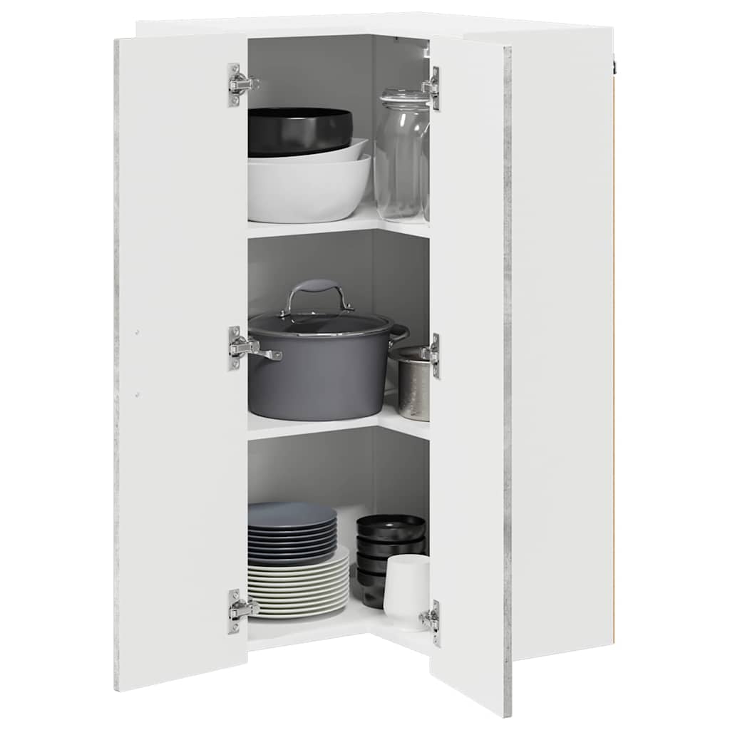 Mobile da cucina Kalmar Grigio cemento 57 x 57 x 100 cm