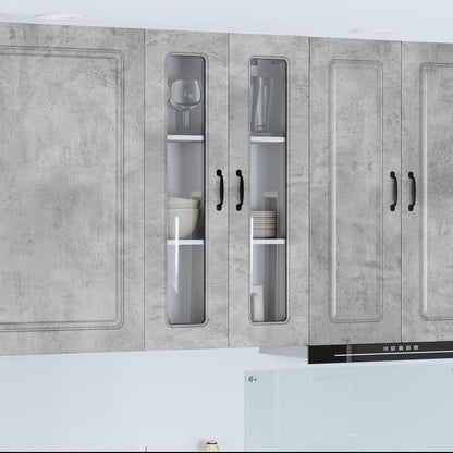 Mobile da cucina Kalmar Grigio cemento 60 x 31 x 100 cm