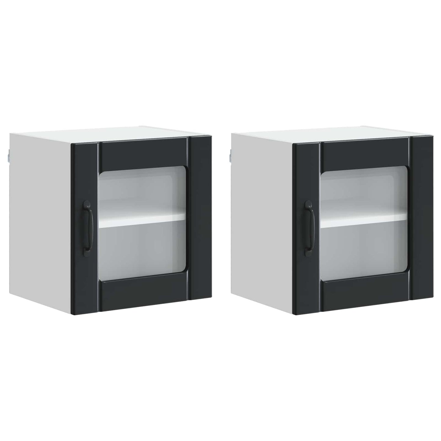 Mobile da cucina 2 pcs Nero 40 x 31 x 40 cm Legno multistrato